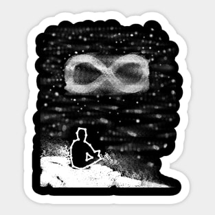 infinity in the sky Sticker